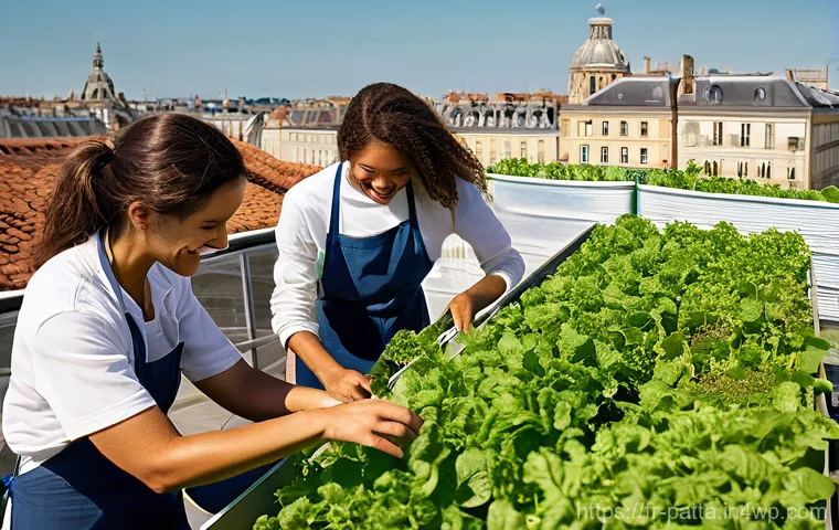 기후 위기와 도시 계획의 연계성 - **Prompt 2: "A lively and verdant public park in Lyon, reminiscent of Parc de la Tête d'Or, bustling...